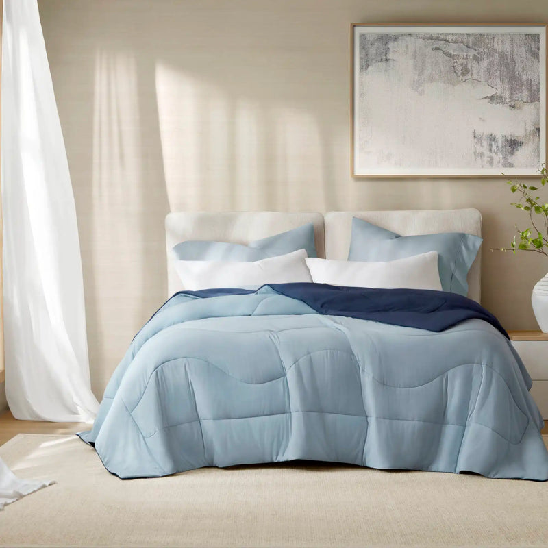 1-Piece Reversible Tencel Comforter Blanket