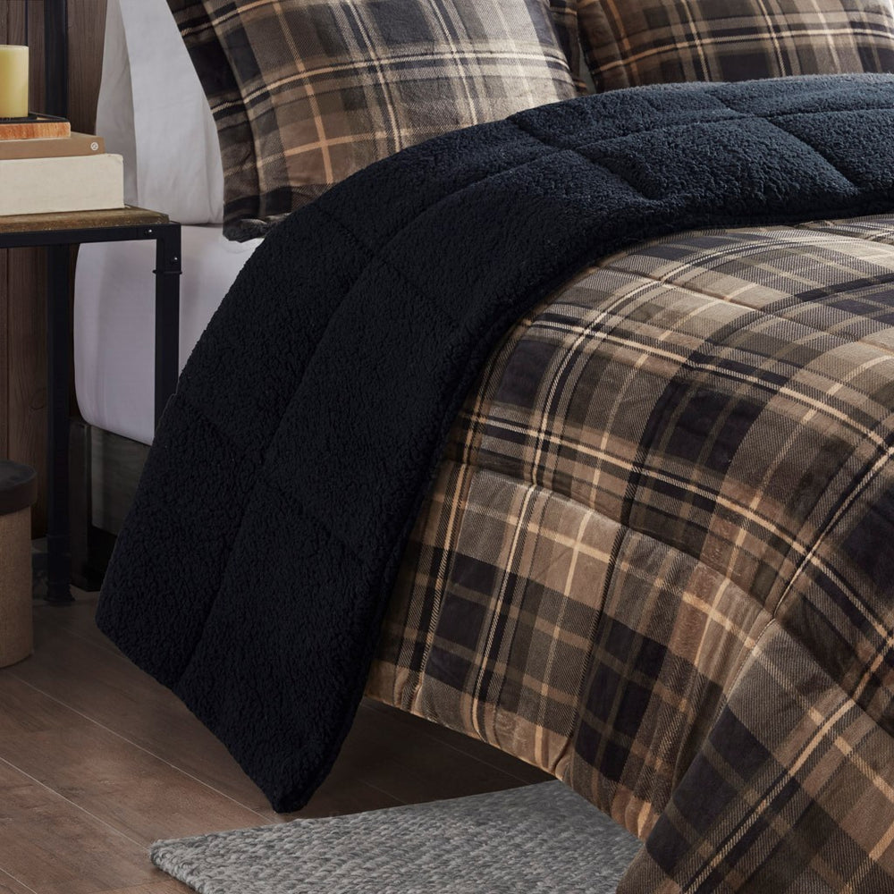 King Plush to Sherpa Down Alternative Comforter Set Media 10
