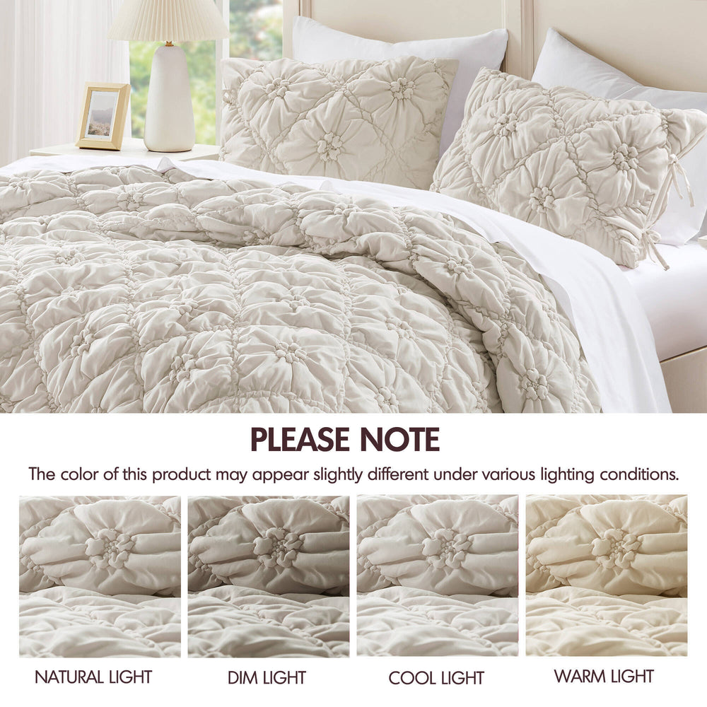 3PCS Full/Queen Comforter Set Media 4