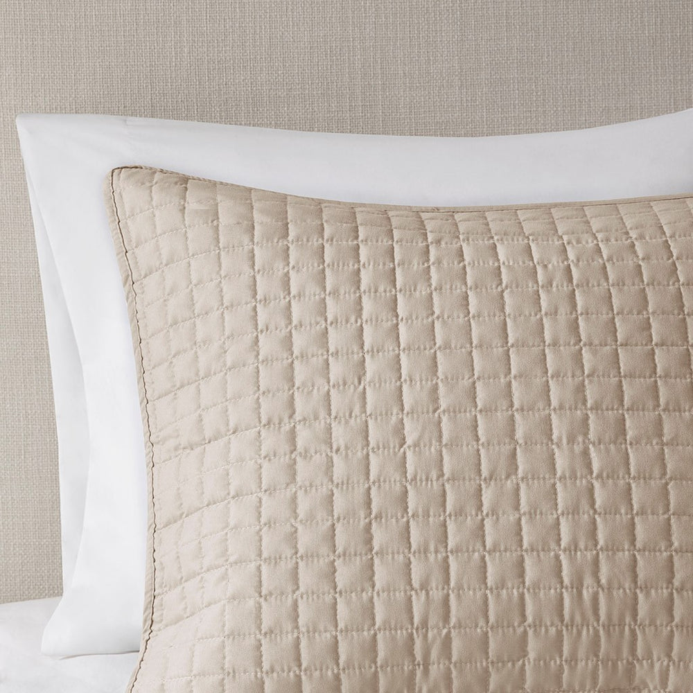 3 Piece Reversible Quilt Set Khaki King/Cal King Media 3