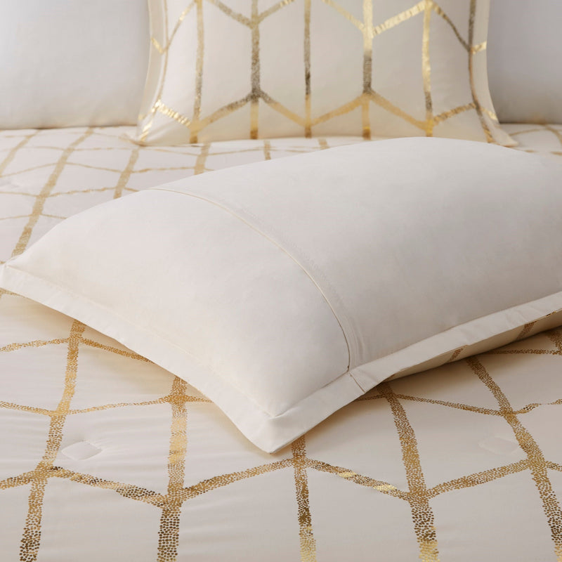 5-Piece 100% Polyester Brushed Comforter Set
