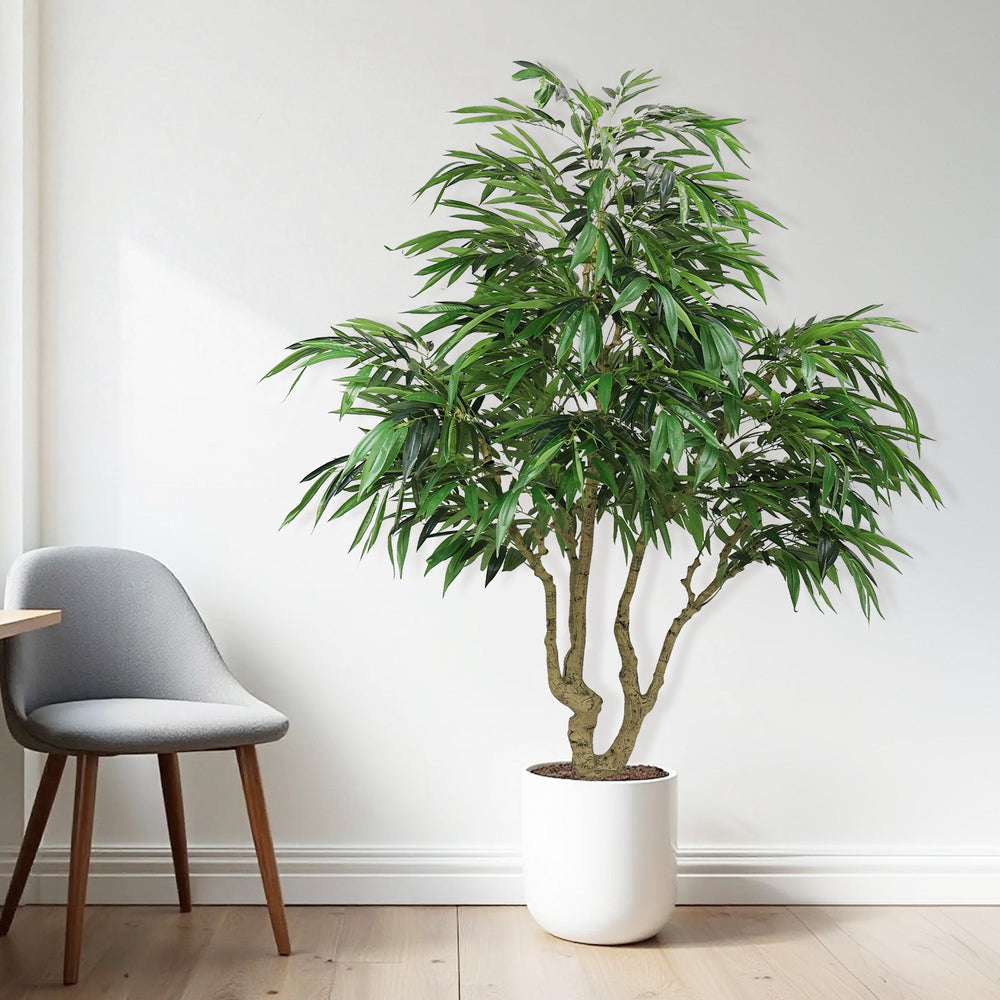 7FT Artificial willow Tree, Indoor Faux slik Greenery Plant for Home, Apartment, or Office Decoration, 1pc/set Media 11