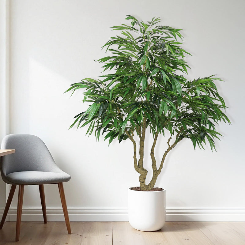 7FT Artificial willow Tree, Indoor Faux slik Greenery Plant for Home, Apartment, or Office Decoration, 1pc/set