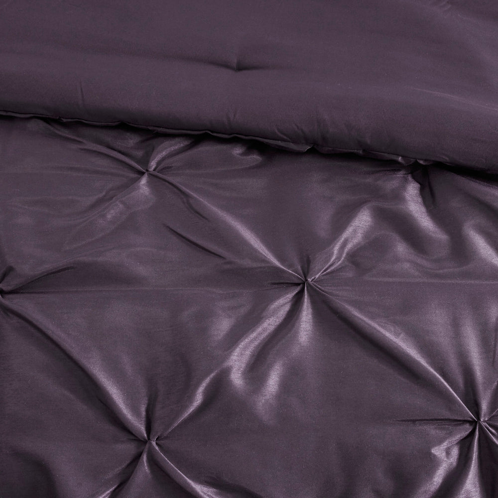 7 Piece Tufted Comforter Set Plum Queen Media 5