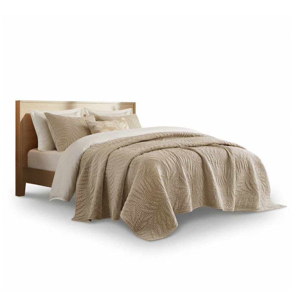 Full/Queen 3 Piece  Cotton Quilt Set Linen Media 10