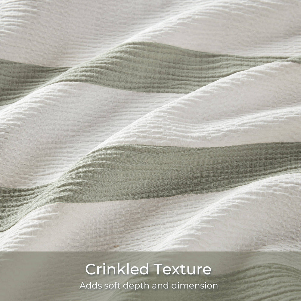 2-Piece Twin/Twin XL Yarn-dyed striped comforter Media 5