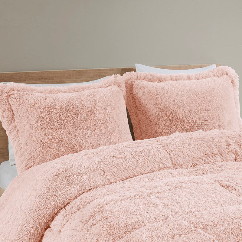 Twin/Twin XL Shaggy Long Fur Comforter Mini Set