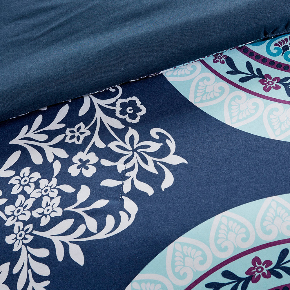 Full Boho Comforter Set with Bed Sheets Media 5