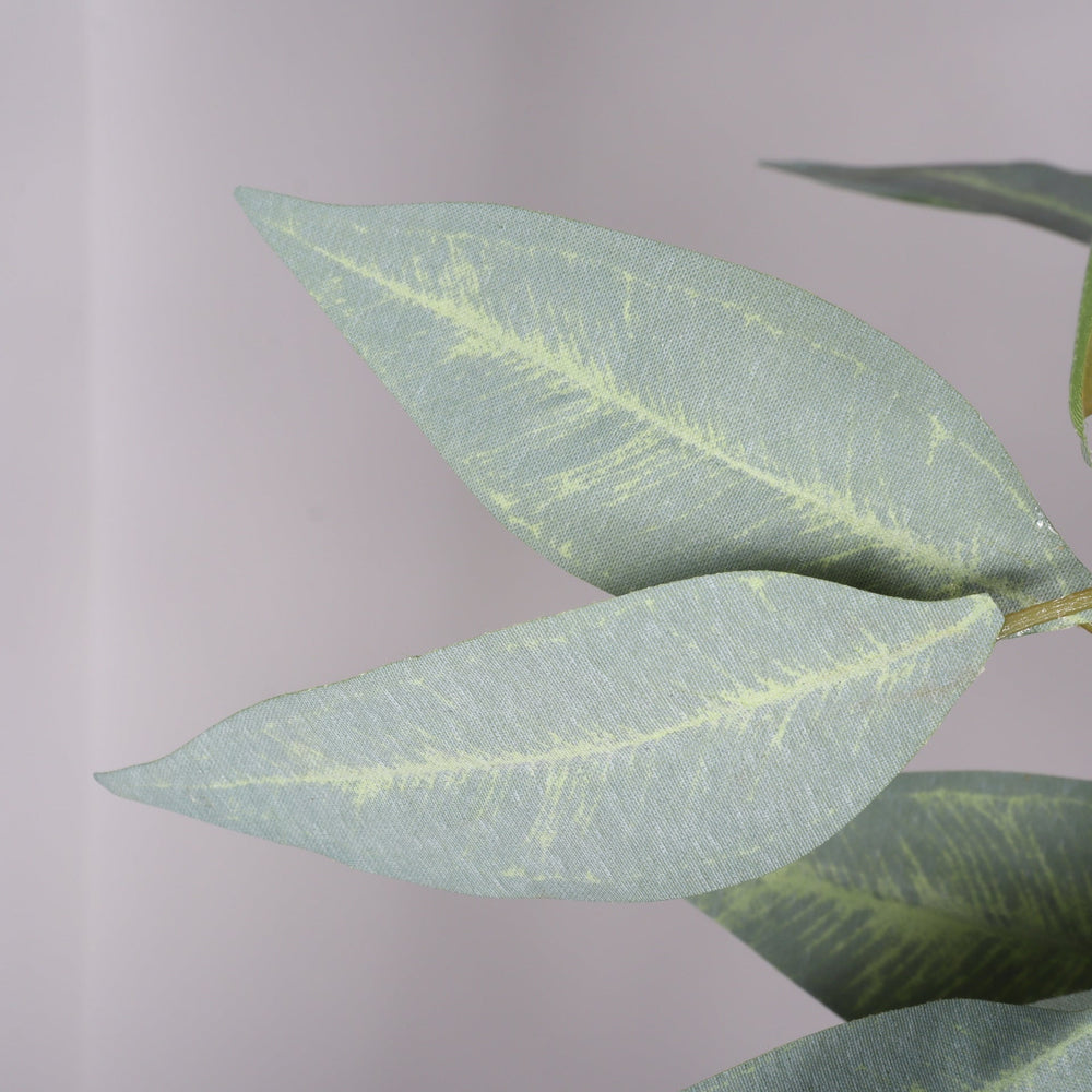 5FT Realistic Artificial Eucalyptus Tree in Black Plastic Pot with Lush Green Fabric Leaves, Indoor Potted Faux Plant for Home Office Decor Media 13
