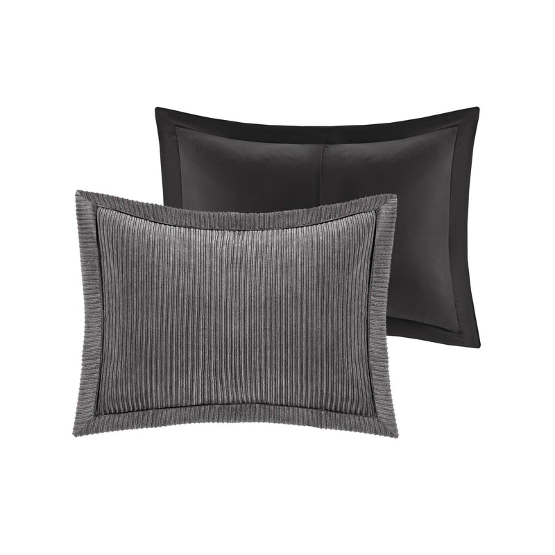 7 Piece Micro Corduroy Comforter Set