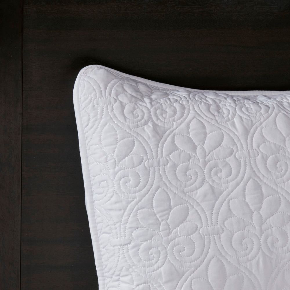 Reversible Bedspread Set White Full Media 8