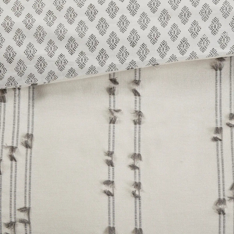 3 Piece Cotton Jacquard Duvet Cover Set