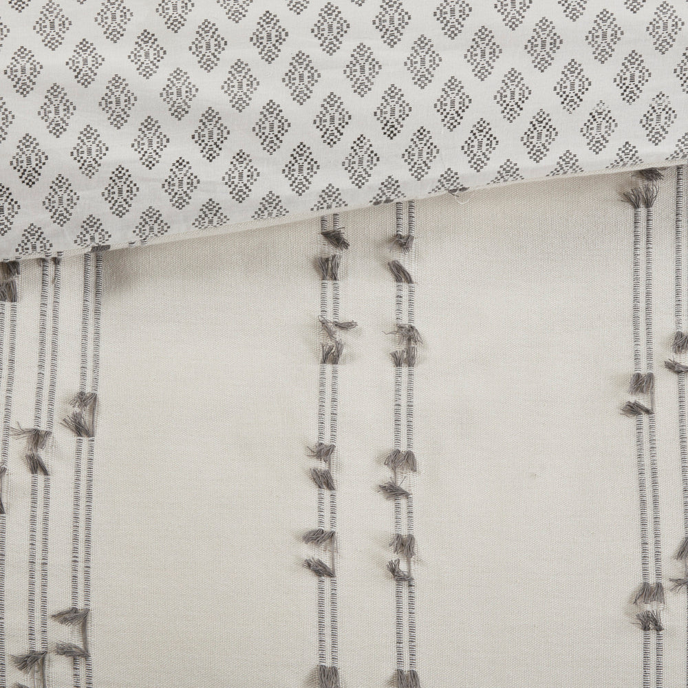 Full/Queen 3 Piece Cotton Jacquard Duvet Cover Set Media 18