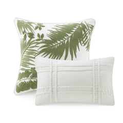 6 Piece Oversized Cotton Comforter Set with Throw Pillow perspective