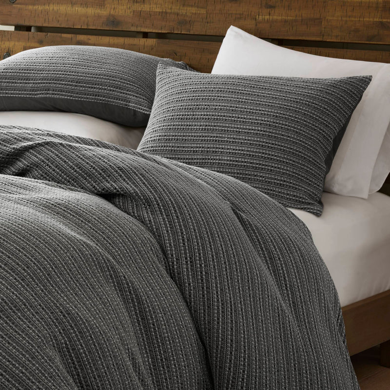 3PCS Waffle Washed Duvet Set