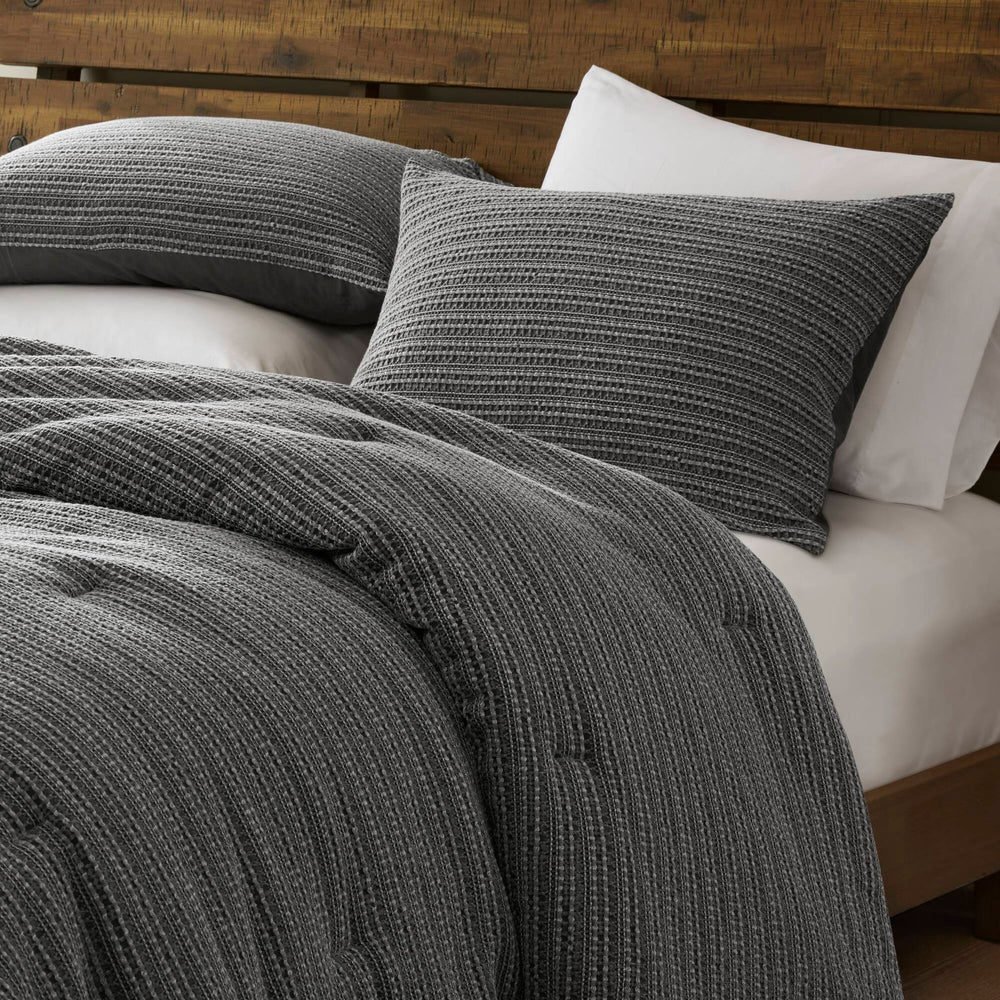 3PCS King/Cal King Waffle Washed Comforter Set Media 14