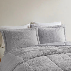 Ombre Shaggy Long Fur Comforter Mini Set perspective