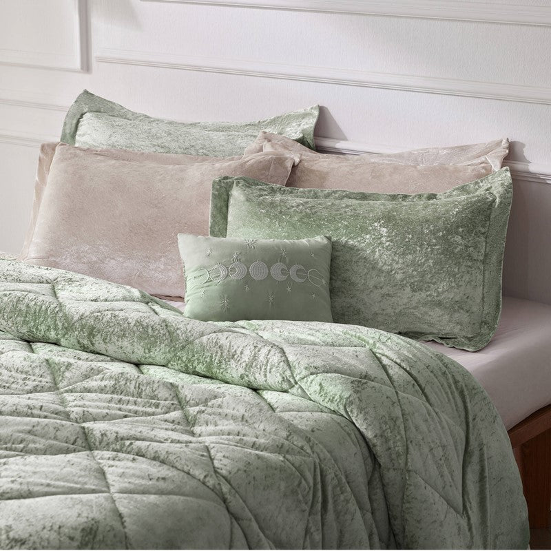 4PCS King/Cal King Velvet Duvet Cover Set with Throw Pillow