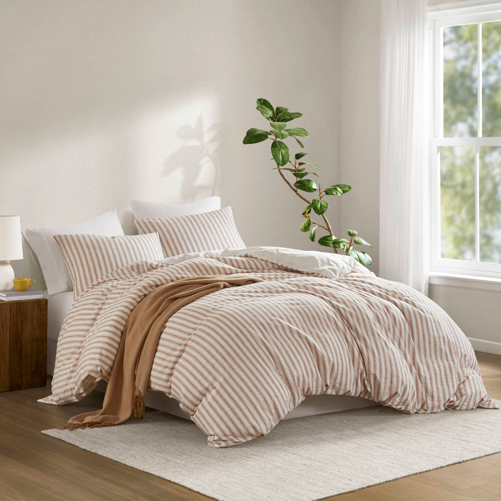 3 PCS King Duvet Set Terracotta Media 1