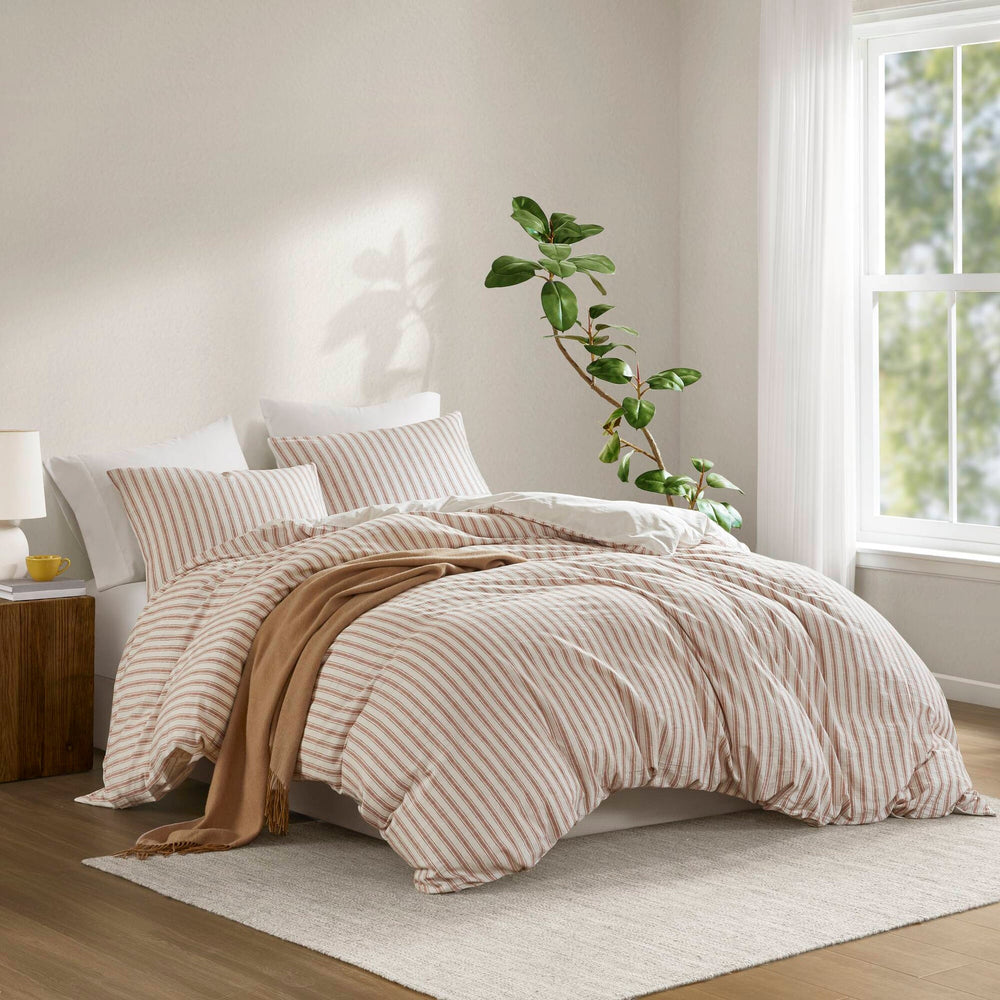 3 PCS Queen Duvet Set Terracotta Media 1