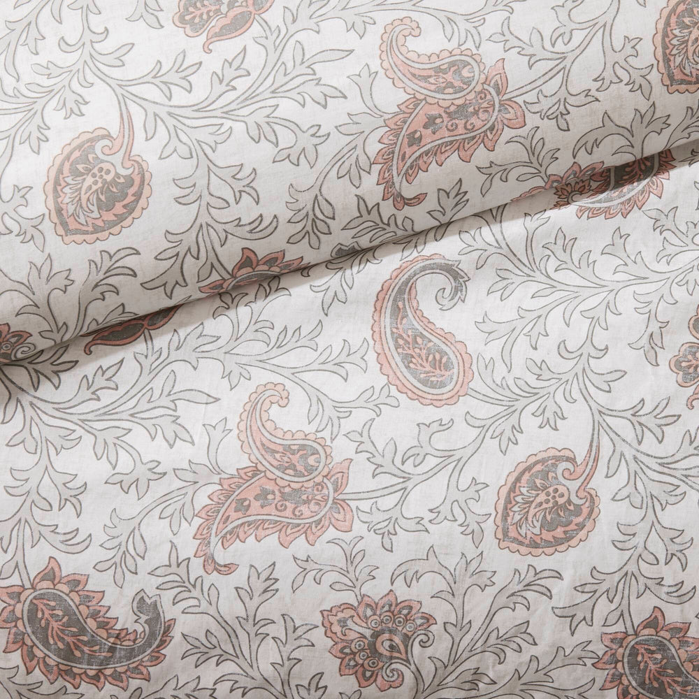 9 Piece Cotton Percale Comforter Set Blush Queen Media 3