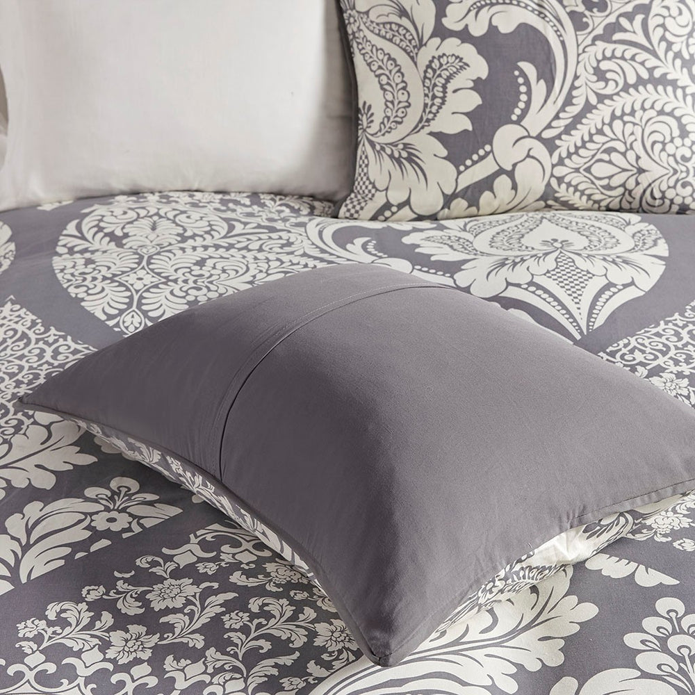 Full/Queen 6 Piece Printed Duvet Cover Set Media 5