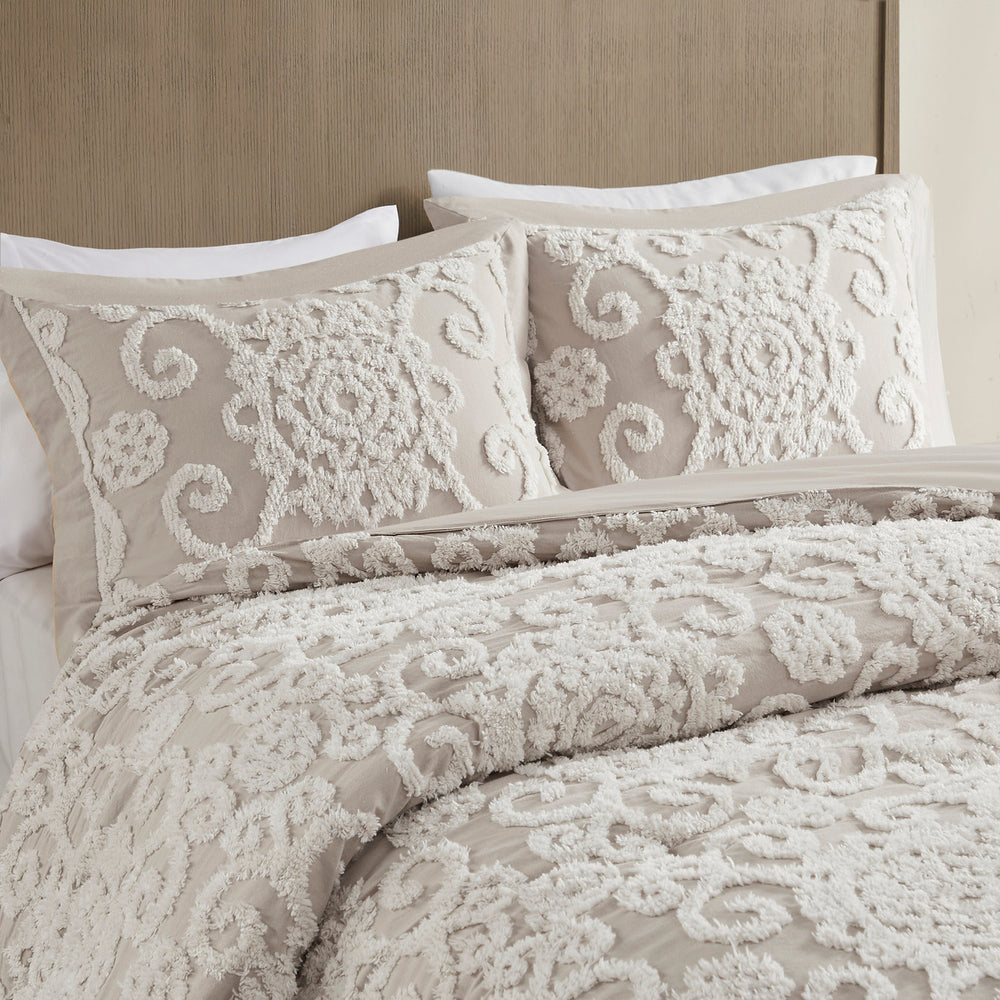 Cotton Duvet Mini Set Taupe King Media 7