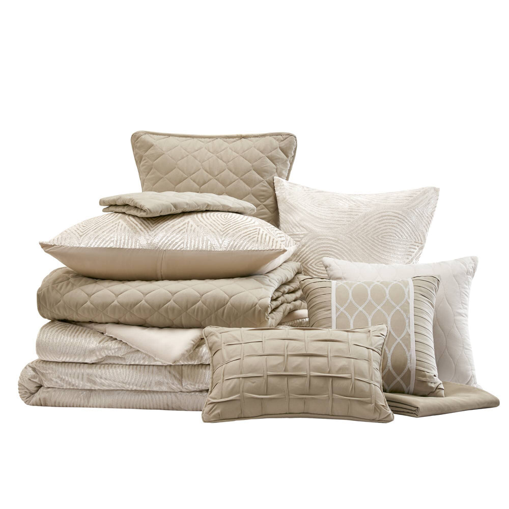 10- Piece Queen Jacquard Comforter Set Media 16