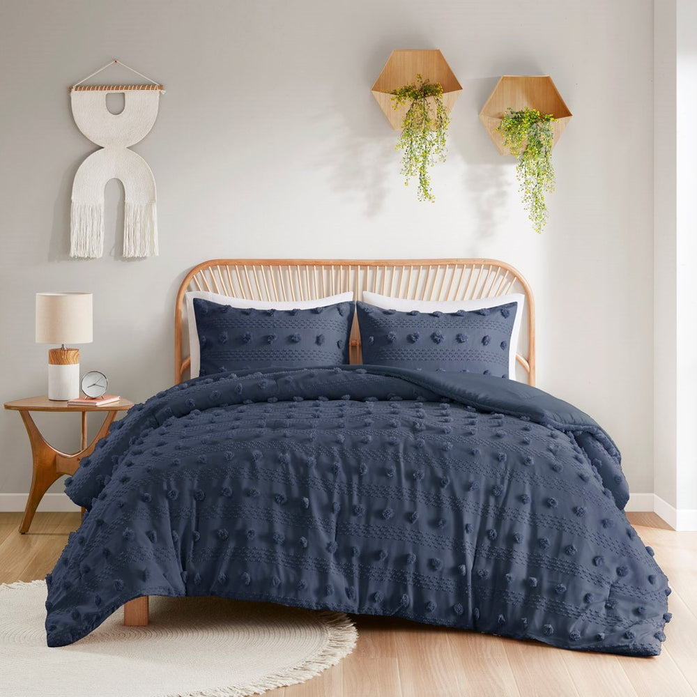 King/Cal King Clip Jacquard Comforter Set Media 2