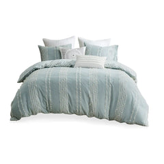 3 Piece Cotton Jacquard Duvet Cover Set perspective