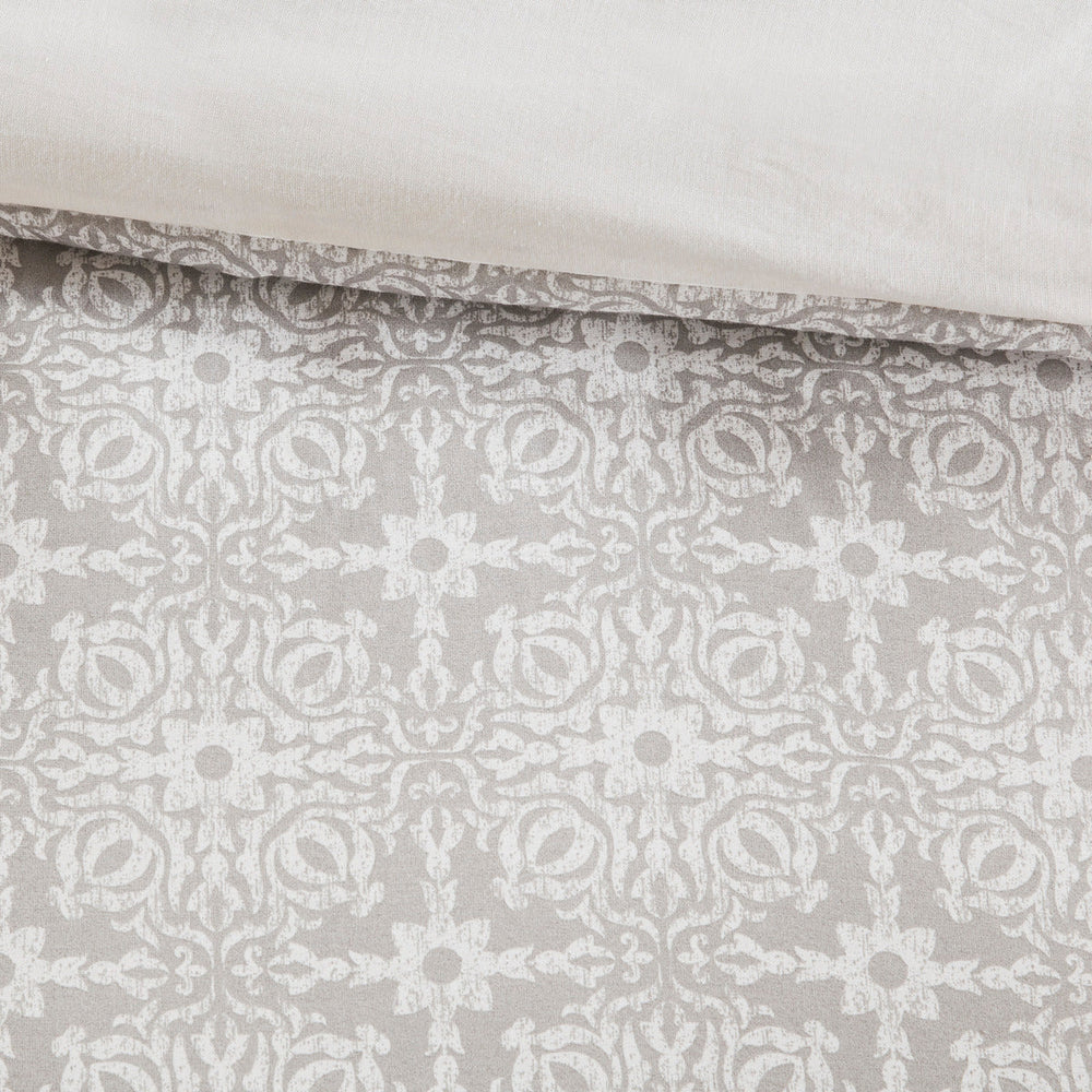 King/Cal King 4 Piece Embroidered Cotton Reversible Duvet Cover Set Media 4
