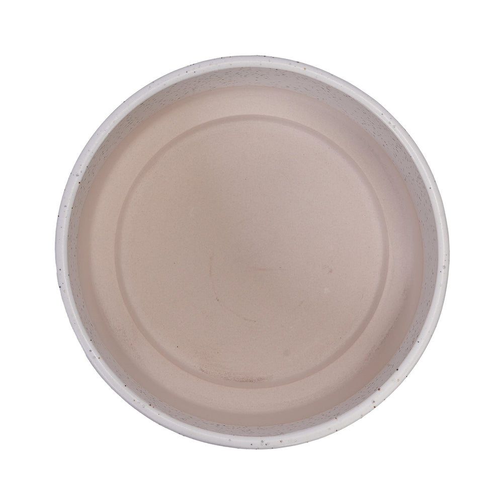 2 Pieces Ceramic Flowerpot, Modern Planter for Patio, Garden or Windowsills - Milk White Media 11