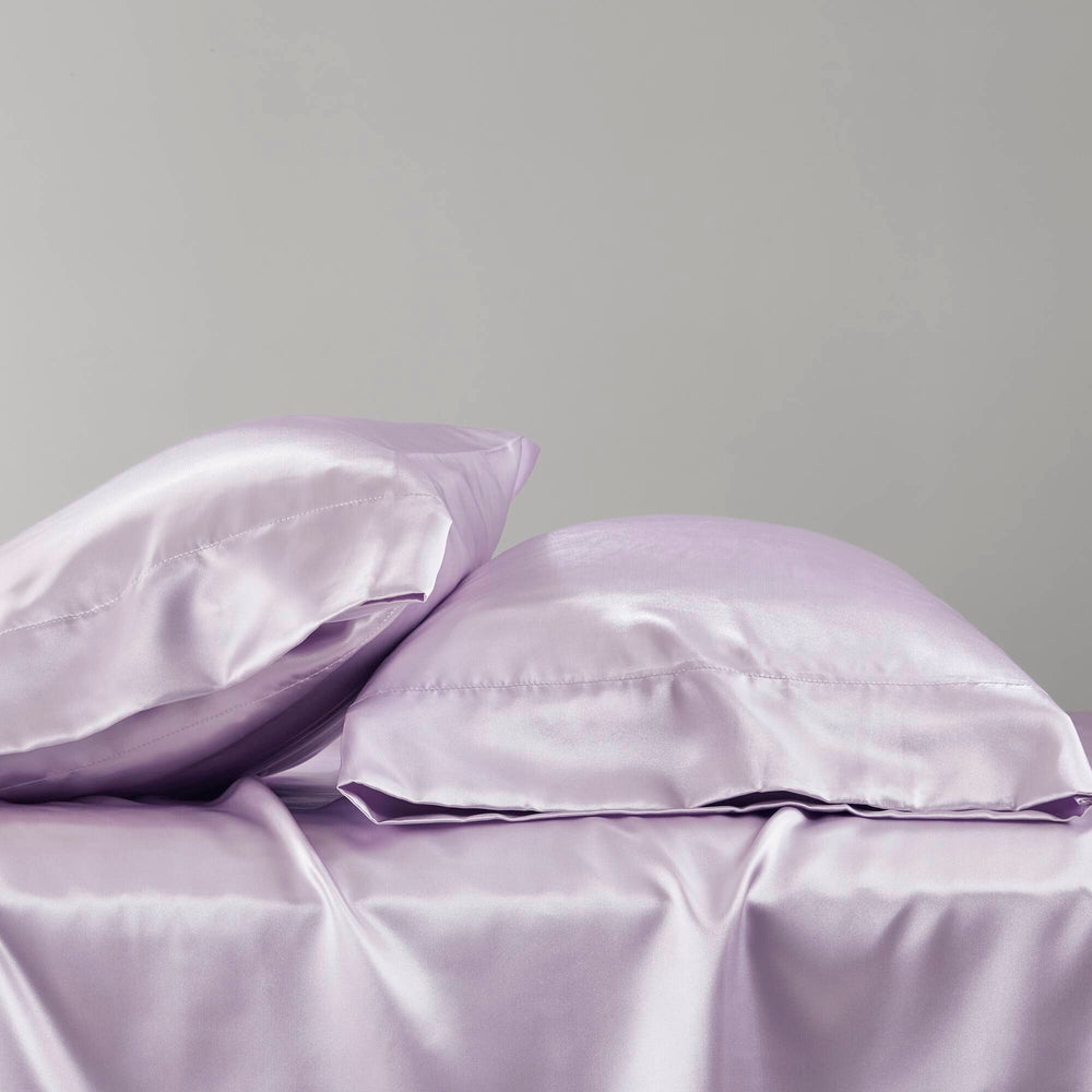 6 PCS Queen Luxury Sheet Set Lilac Media 9