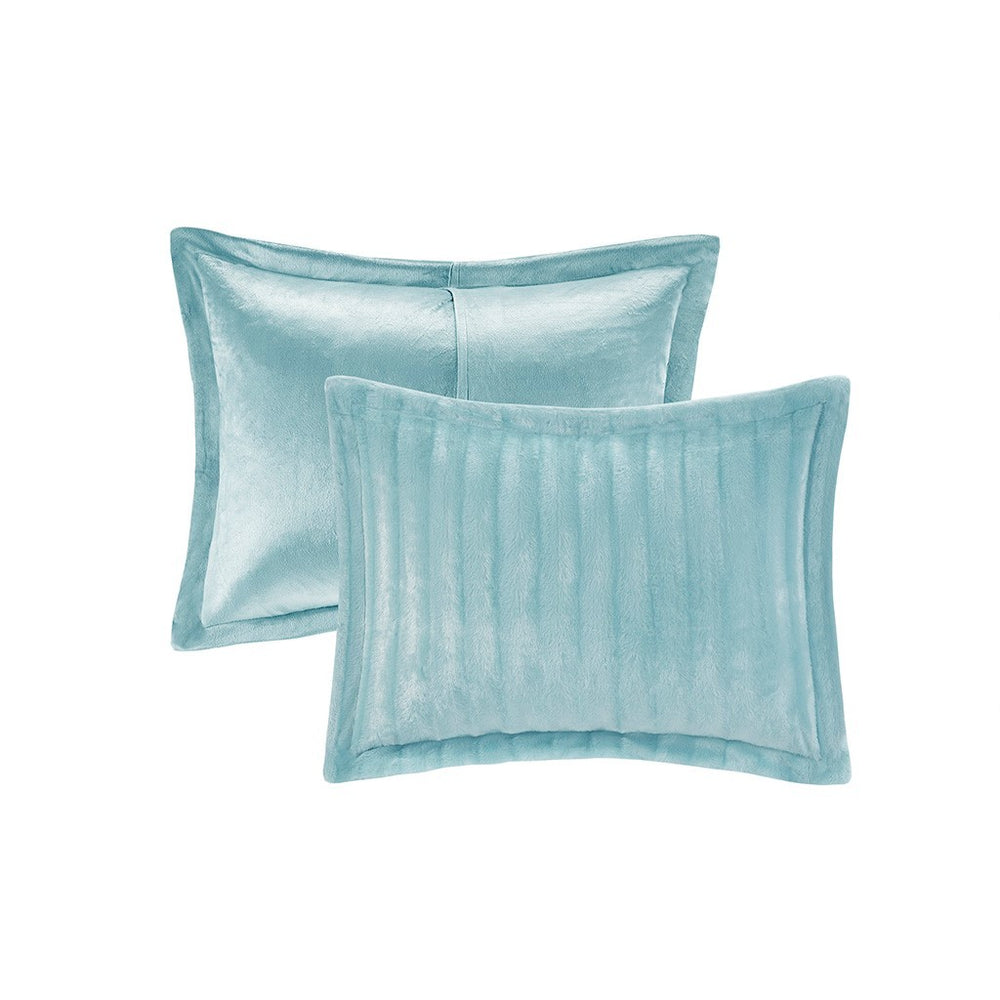 King/Cal King Faux Fur Comforter Mini Set Media 4