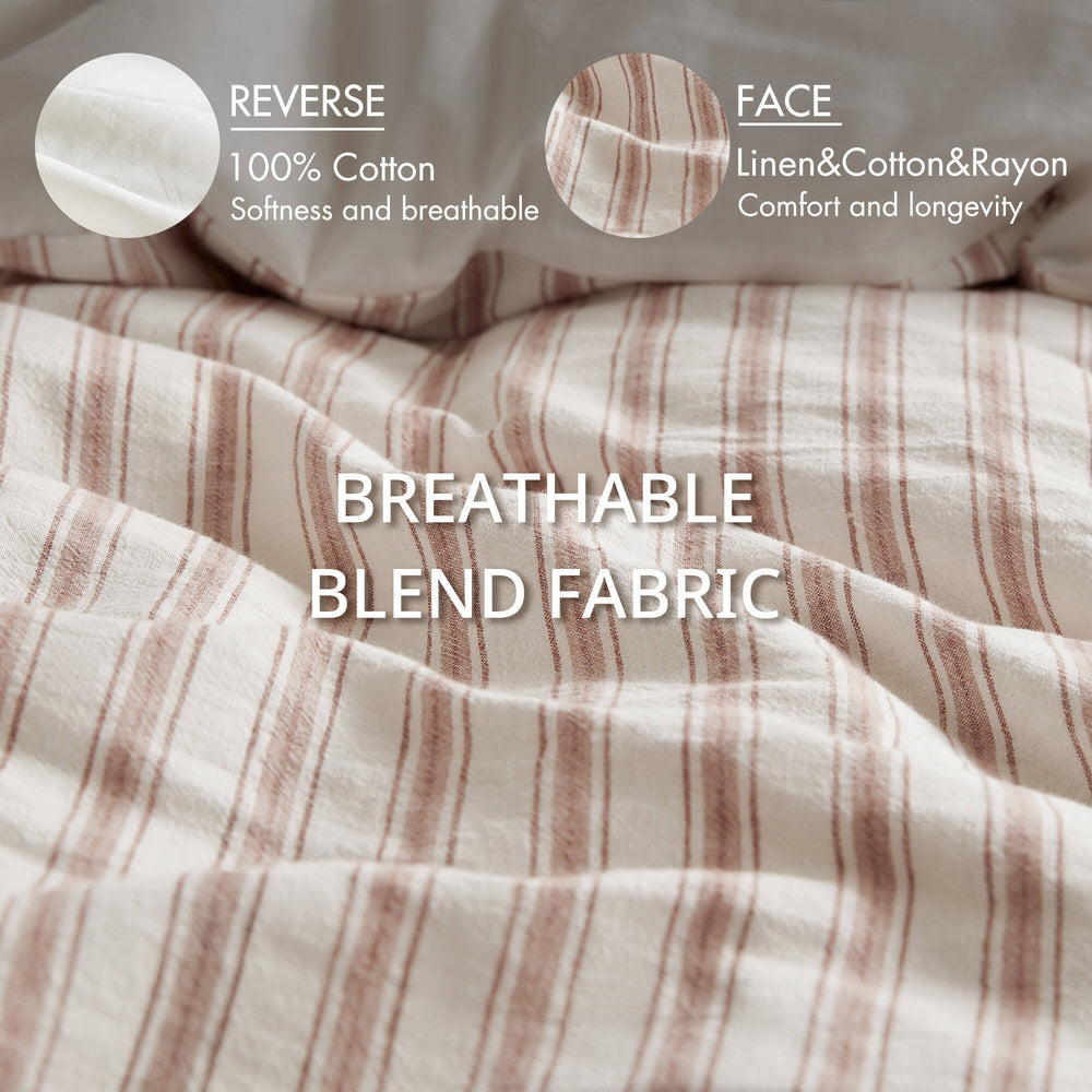 3 PCS Queen Duvet Set Terracotta Media 7
