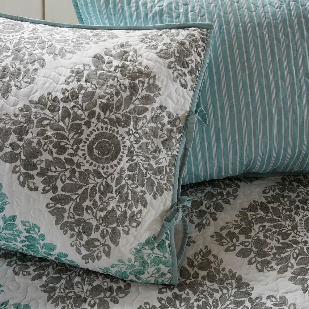 6 Piece Reversible Daybed Cover Set Aqua Daybed Media 2