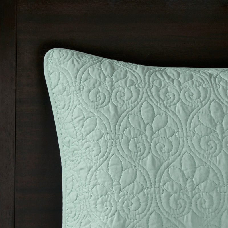 Reversible Bedspread Set Seafoam Queen