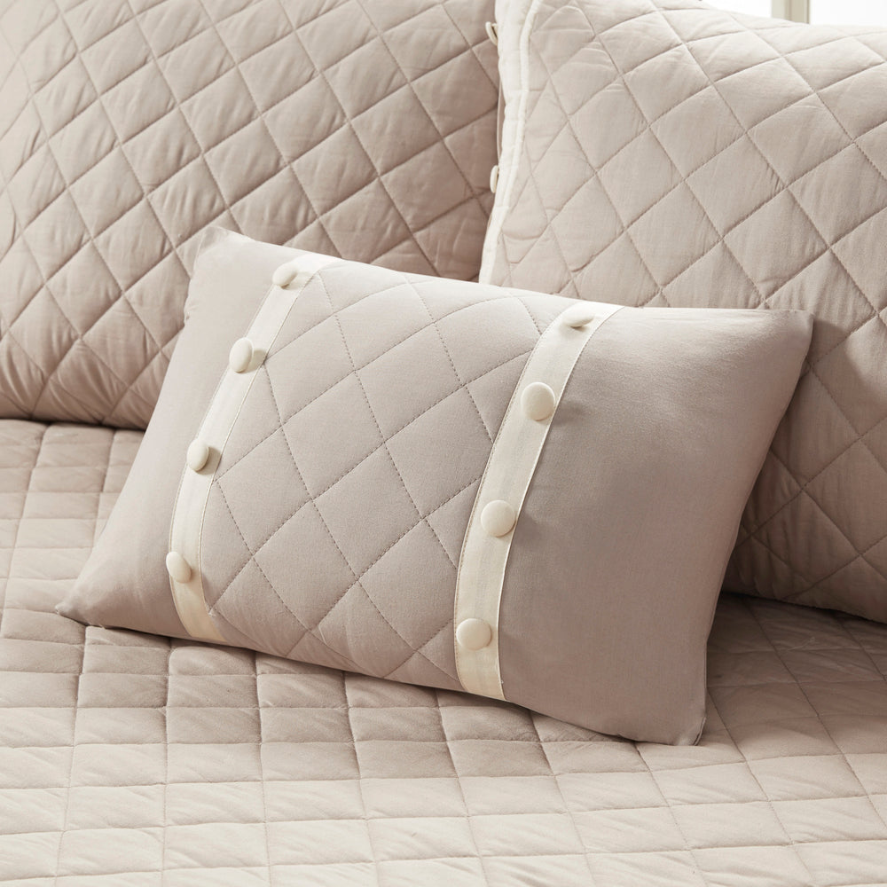 6 Piece Cotton Daybed Cover Set Khaki Daybed Media 11