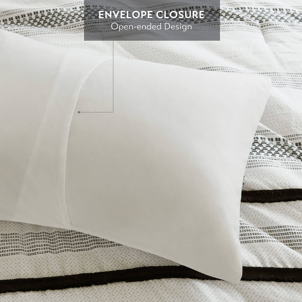 7 Piece Stripe Comforter and Quilt Set-Full/Queen Media 3