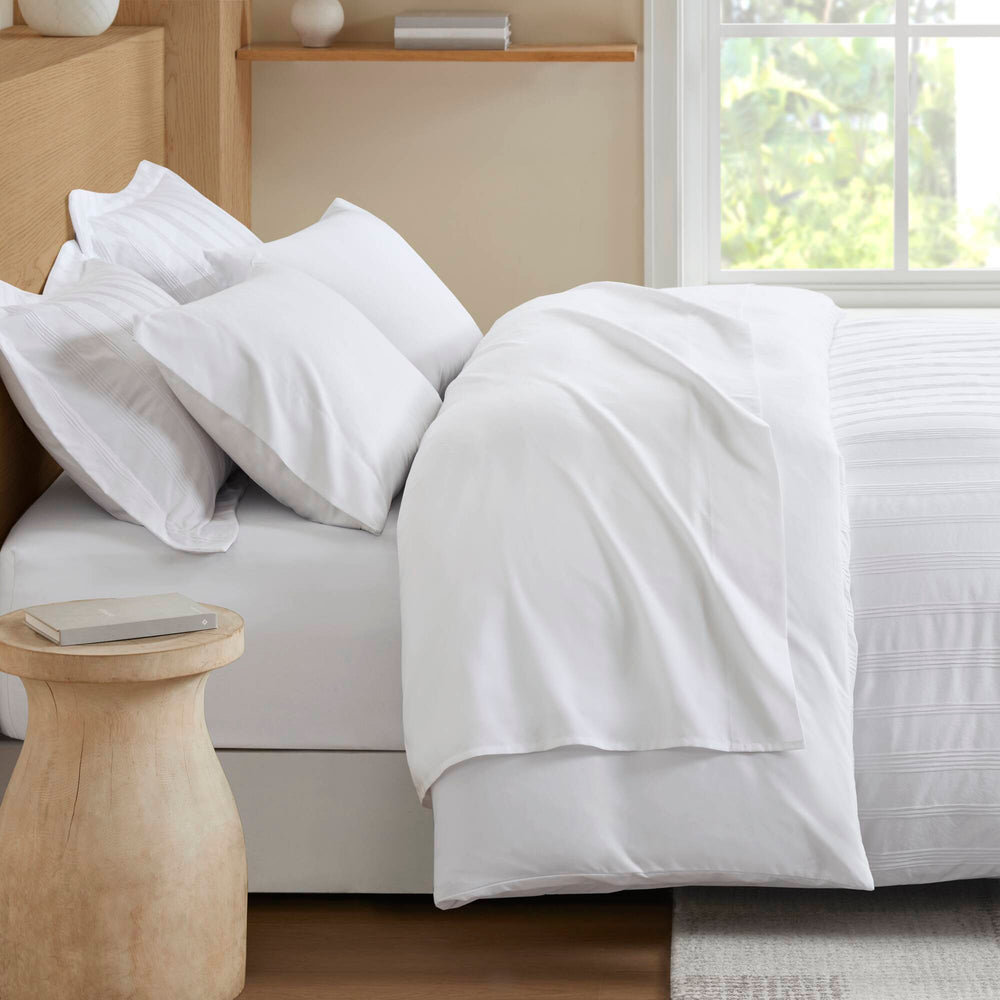 3-Piece Full Woven Striped Duvet Set Media 14