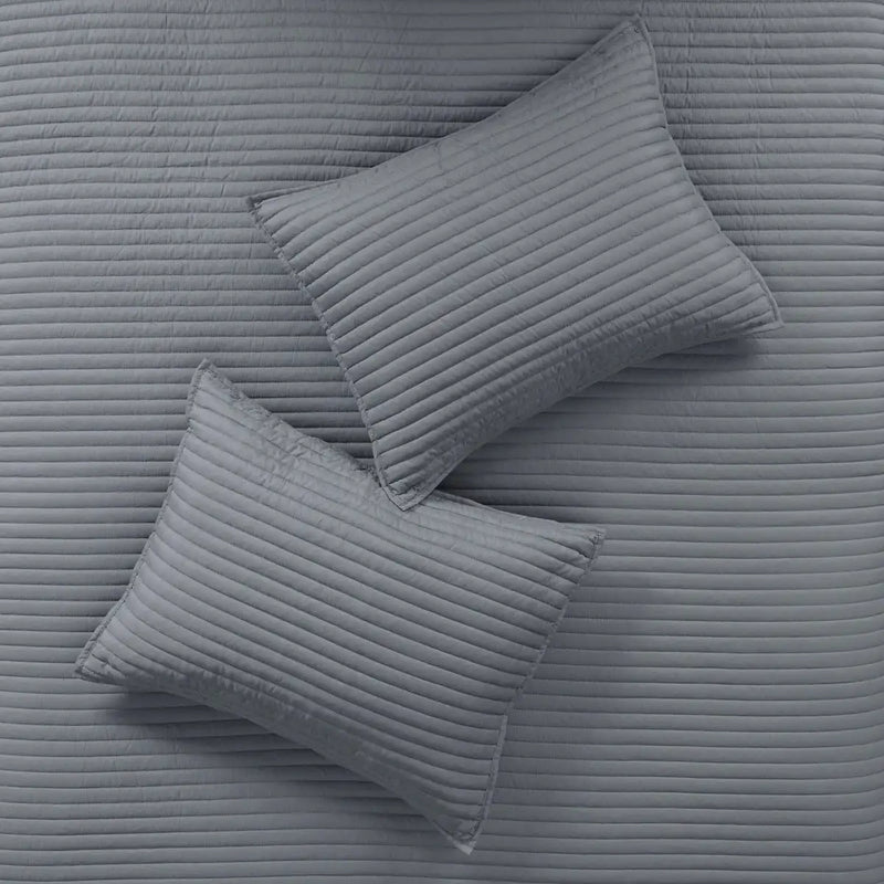 8 Piece Printed Seersucker Comforter and Quilt Set Collection