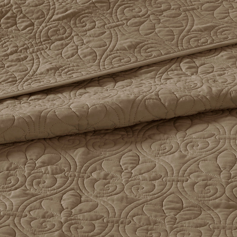 Reversible Bedspread Set Mocha King