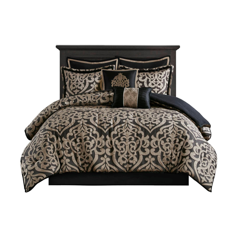 8PCS Cal King Jacquard Comforter Set Media 3