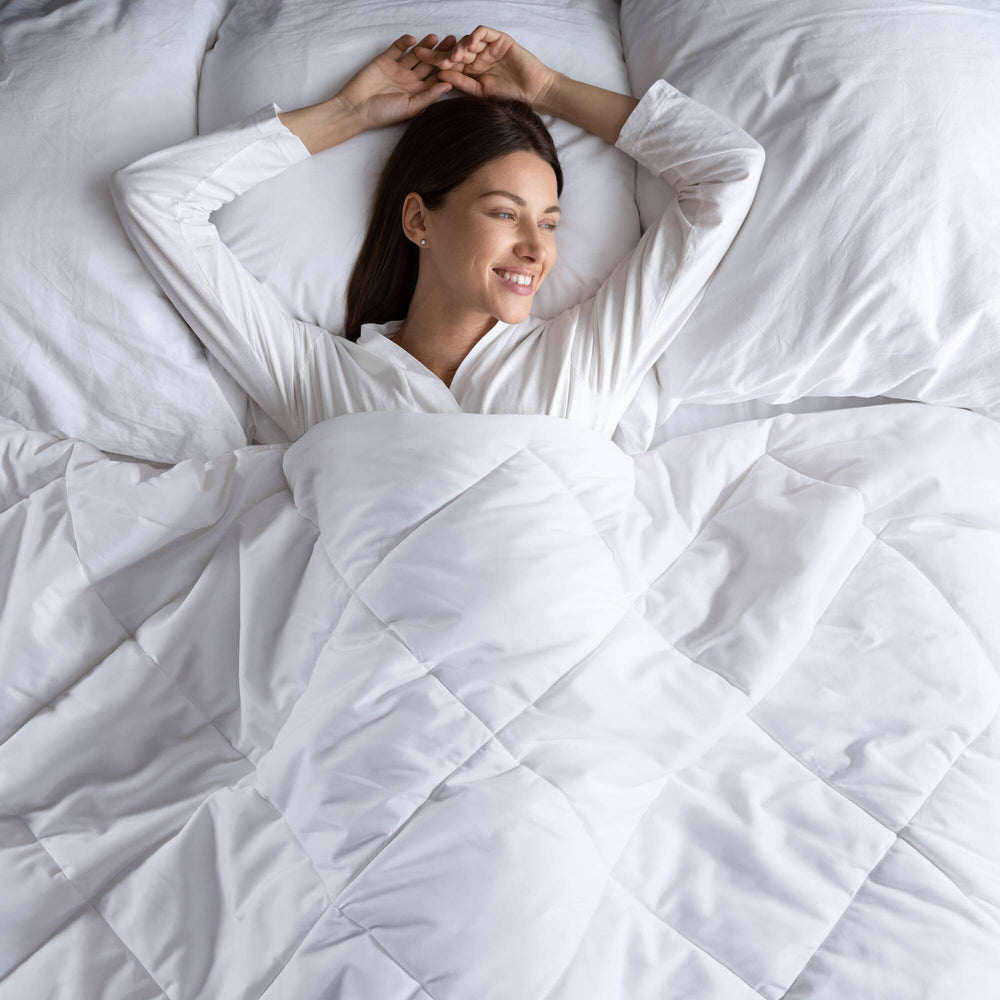 Oversized Down Alternative Comforter White King/Cal King Media 12