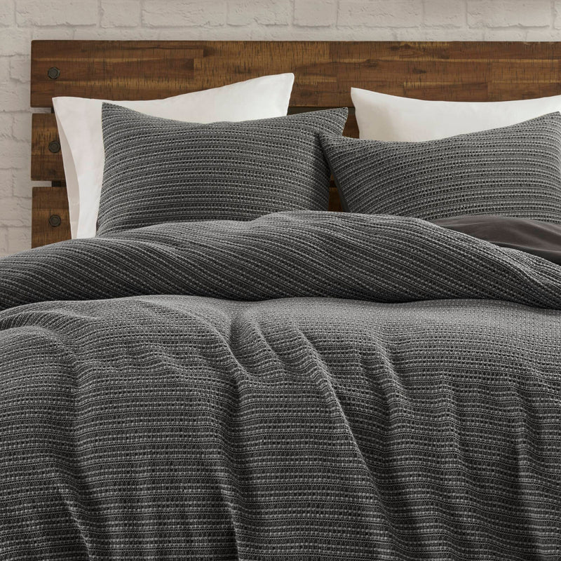 3PCS Waffle Washed Duvet Set
