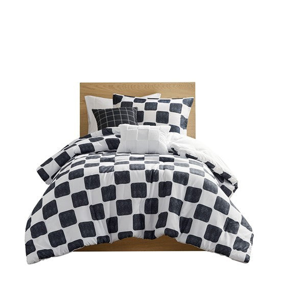 Full/Queen Checkered Comforter Set Media 15