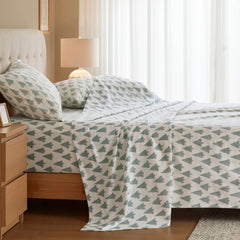 4-Piece 100% Cotton Printed Sheet Set perspective