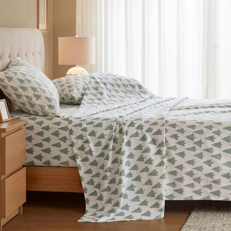 4-Piece 100% Cotton Printed Sheet Set