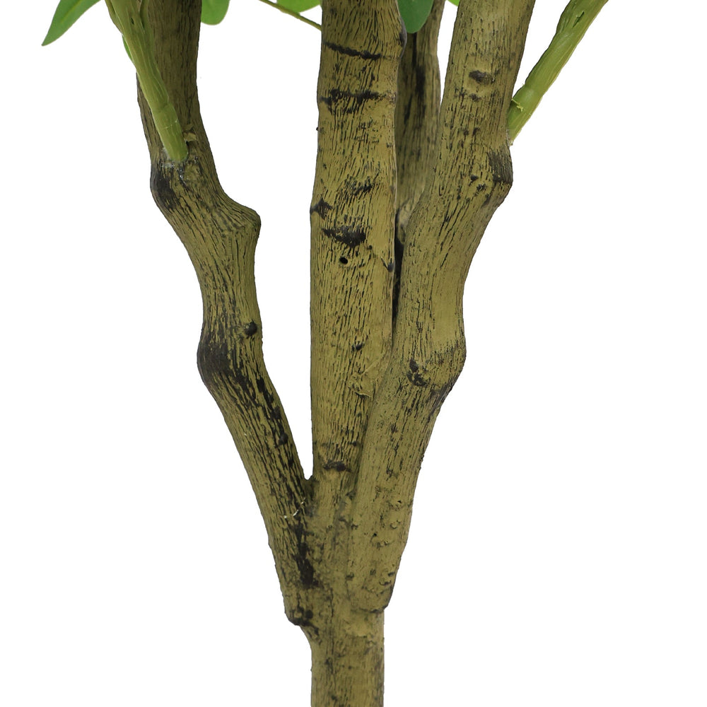 5.2FT Realistic Faux Tree with Lifelike Foliage in Green, Durable Plastic Construction for Indoor and Outdoor Use Media 7