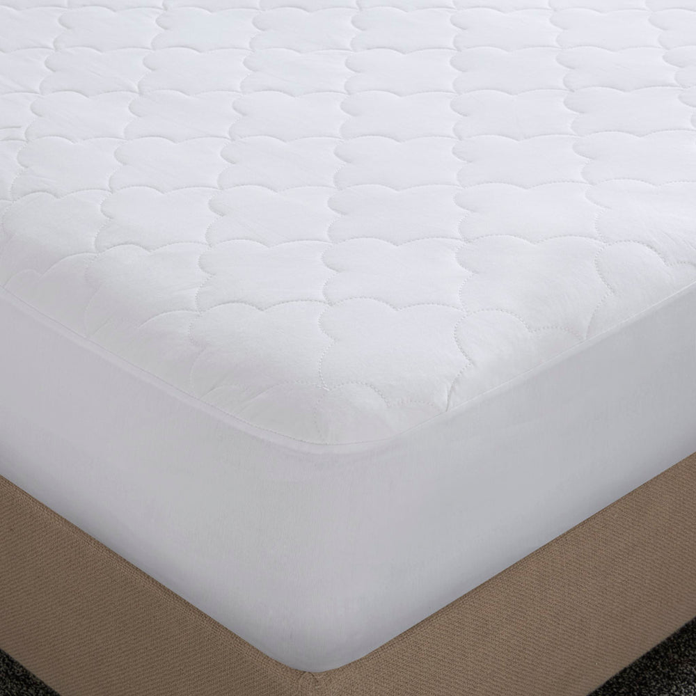 Cotton Percale Quilted Mattress Pad Media 4